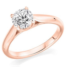 Load image into Gallery viewer, 18K Rose Gold 1.50 Carat Solitaire Diamond Ring F/VS2 - Avignon - Pobjoy Diamonds