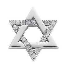 Load image into Gallery viewer, 9K White Gold Diamond Star Of David Pendant 0.10 CTW - Pobjoy Diamonds