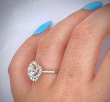 Load image into Gallery viewer, 950 Platinum Diamond Halo &amp; Shoulders Cluster Engagement Ring 0.95 CTW - Pobjoy Diamonds