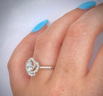 950 Palladium Diamond Halo & Shoulders Cluster Engagement Ring 0.95 CTW - Pobjoy Diamonds