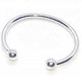 Mens Sterling Silver Marked Torque Bangle 4mm