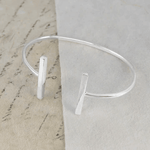 Handmade Sterling Silver Ladies T- Bar Bracelet-Pobjoy Diamonds