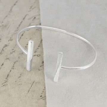 Handmade Sterling Silver Ladies T- Bar Bracelet-Pobjoy Diamonds