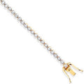 18K Yellow Gold  Diamond Tennis Bracelet 1.00 Carat 