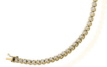 Load image into Gallery viewer, 18K Yellow Gold Ladies Round Brilliant Cut 2.00 CTW Diamond Tennis Bracelet - Pobjoy Diamonds