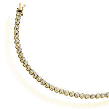 Load image into Gallery viewer, 18K Yellow Gold Ladies Round Brilliant Cut 2.00 CTW Diamond Tennis Bracelet - Pobjoy Diamonds