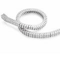 18K White Gold Princess Cut Diamond Tennis Bracelet 4.5 CTW G/Si - Pobjoy Diamonds
