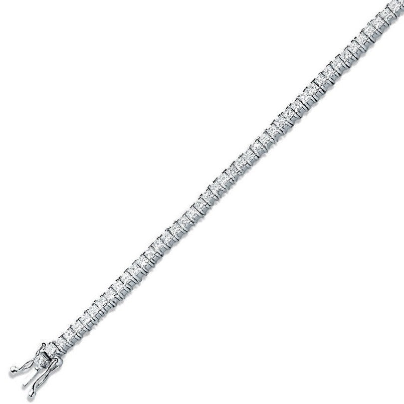 Princess Cut Diamond Tennis Bracelet- Pobjoy Diamonds