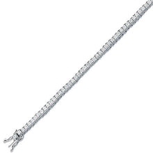 Load image into Gallery viewer, Princess Cut Diamond Tennis Bracelet- Pobjoy Diamonds