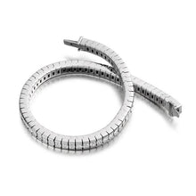 Load image into Gallery viewer, 18K White Gold 6.5 CTW Princess Cut Diamond Tennis Bracelet - Pobjoy Diamonds