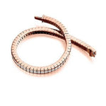 18K Rose Gold 6.5 CTW Princess Cut Diamond Tennis Bracelet - Pobjoy Diamonds