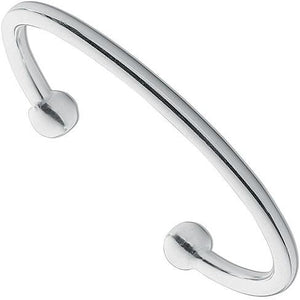 Sterling Silver Ladies 4mm Torque Bangle
