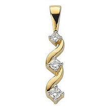 Load image into Gallery viewer, 9K Yellow Gold Trilogy Diamond Pendant - Pobjoy Diamonds