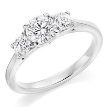 Load image into Gallery viewer, 1.50 Carat Lab Grown Diamond Trilogy Ring E/VS1