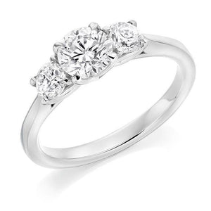 18K White Gold 1.70 Carat Lab Grown Diamond Ring - F/VS2 - Pobjoy Diamonds
