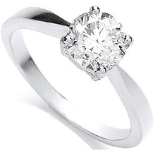 Load image into Gallery viewer, 18K White Gold 1.00 Carat Solitaire Ring H/Si - Pobjoy Diamonds