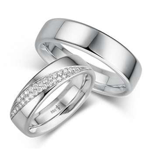 Load image into Gallery viewer, 18K Mens Flat Court Wedding Ring - Choice Of Width - Pobjoy Diamonds