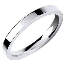 Load image into Gallery viewer, Flat Court Wedding Band In 18K Gold or 950 Platinum. Select Width 2mm-7mm - Pobjoy Diamonds