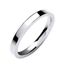 Load image into Gallery viewer, Matching 9K White Gold His &amp; Hers Flat Court 3mm Wedding Rings SPECIAL OFFER - Pobjoy Diamonds