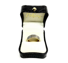 Load image into Gallery viewer, 18K Gold Two Colour 6mm Milgrain Centre Wedding Ring - Pobjoy Diamonds