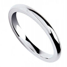 Load image into Gallery viewer, 18K White Gold Traditional Court 3mm Wedding Band - Pobjoy Diamonds