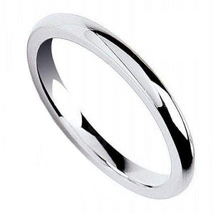 950 Palladium Traditional Court 3mm Wedding Band - Pobjoy Diamonds