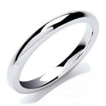 950 Palladium Traditional Court 3mm Wedding Band - Pobjoy Diamonds