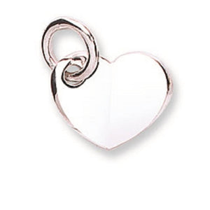 White  Gold Love Heart Pendant & Chain - Pobjoy Diamonds