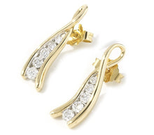 Load image into Gallery viewer, Graduated Diamond Drop Earrings - Pobjoy Diamonds