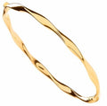 Yellow Gold Twist Bangle - Pobjoy Diamonds