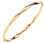 Yellow Gold Twist Bangle - Pobjoy Diamonds