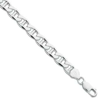 Sterling Silver Gents Anchor Bracelet - Medium Weight - Pobjoy Diamonds