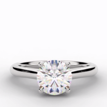 Load image into Gallery viewer, Arundel Four Prong Round Brilliant Cut - Pobjoy Diamonds