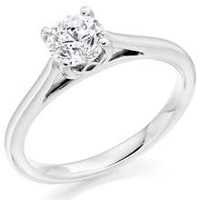 Load image into Gallery viewer, Arundel Four Prong Round Brilliant Cut - Pobjoy Diamonds