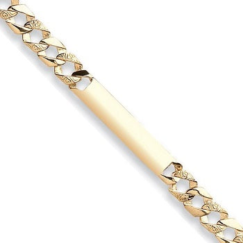 9K Yellow Gold Child's Casted Identity Bracelet - Pobjoy Diamonds