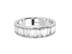 Platinum Baguette Cut Half Eternity/Cocktail Ring 1.50 Carats