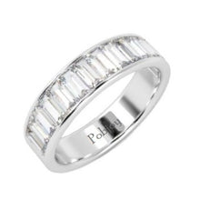 Load image into Gallery viewer, Platinum Baguette Cut Half Eternity/Cocktail Ring 1.50 Carats
