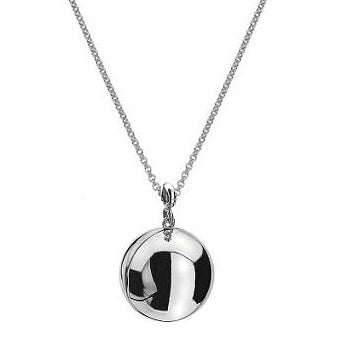 Sterling Silver Polished Ball Locket - Pobjoy Diamonds