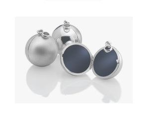 Sterling Silver Polished Ball Locket - Pobjoy Diamonds