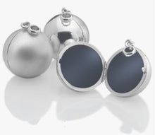 Load image into Gallery viewer, Sterling Silver Matt &amp; Polished Ball Locket - Pobjoy Diamonds