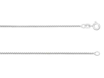 Sterling Silver Rounded Box Neck Chain - Pobjoy Diamonds