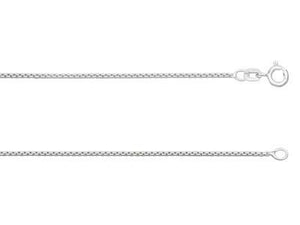 Sterling Silver Rounded Box Neck Chain