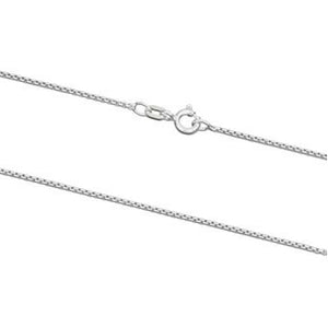 Sterling Silver Rounded Box Neck Chain