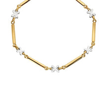 Load image into Gallery viewer, Ladies 9K Yellow &amp; White Gold Gold Kiss Bracelet