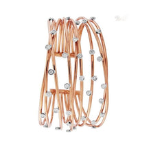Load image into Gallery viewer, 18K Rose Gold &amp; Scattered Diamond Ladies Bracelet 0.80 CTW - Pobjoy Diamonds