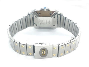 CARTIER Santos Bi-Metal Watch Pre-Owned 1999 28mm Case- Pobjoy Diamonds