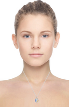 Load image into Gallery viewer, Sterling Silver Chalcedony Drop Pendant &amp; Necklace-Pobjoy