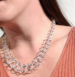 Handmade Sterling Silver Circle Necklace - Pobjoy Diamonds