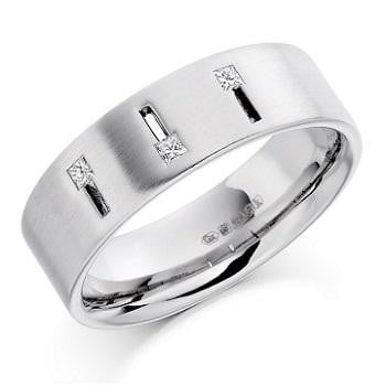 Gents Diamond 0.10 CTW Ring In 950 Platinum or 950 Palladium F-G/VS Pobjoy Diamonds