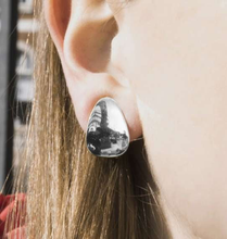 Load image into Gallery viewer, Handmade Gold On Silver Petal Clip On Earrings - Pobjoy Diamonds